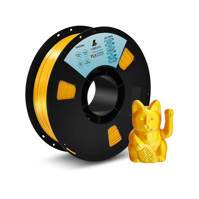 Lumizone 3D Printer Filament 1.75mm Dimensional Accuracy +/- 0.02mm, 1KG Spool(2.2lbs) Tangle-Free, Bubble-Free, Eco-Friendly, Compatible with Most FDM 3D Printers