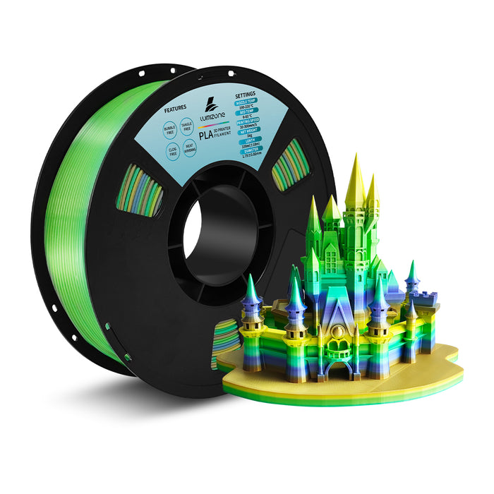 Lumizone 3D Printer Filament 1.75mm Dimensional Accuracy +/- 0.02mm, 1KG Spool(2.2lbs) Tangle-Free, Bubble-Free, Eco-Friendly, Compatible with Most FDM 3D Printers