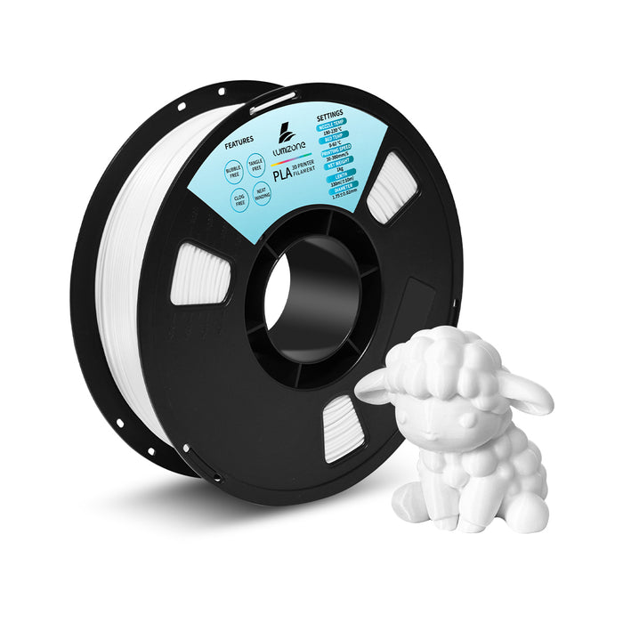Lumizone 3D Printer Filament 1.75mm Dimensional Accuracy +/- 0.02mm, 1KG Spool(2.2lbs) Tangle-Free, Bubble-Free, Eco-Friendly, Compatible with Most FDM 3D Printers