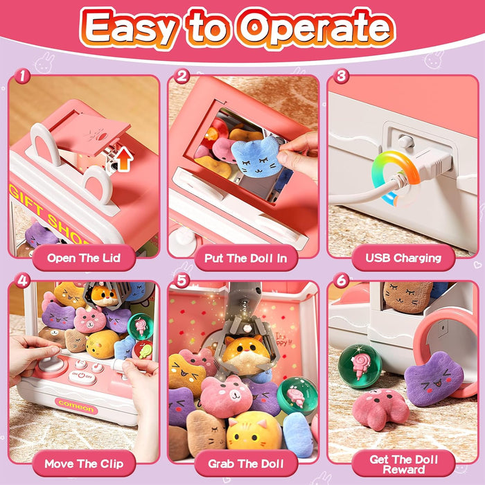 Claw Machine for Kids, Birthday Party Game, Fun Gift for Boys & Girls