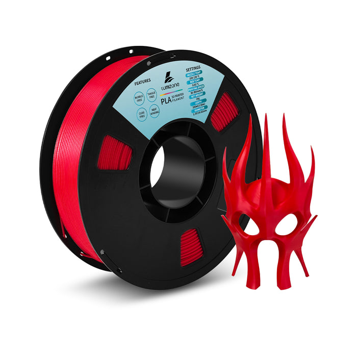 Lumizone 3D Printer Filament 1.75mm Dimensional Accuracy +/- 0.02mm, 1KG Spool(2.2lbs) Tangle-Free, Bubble-Free, Eco-Friendly, Compatible with Most FDM 3D Printers
