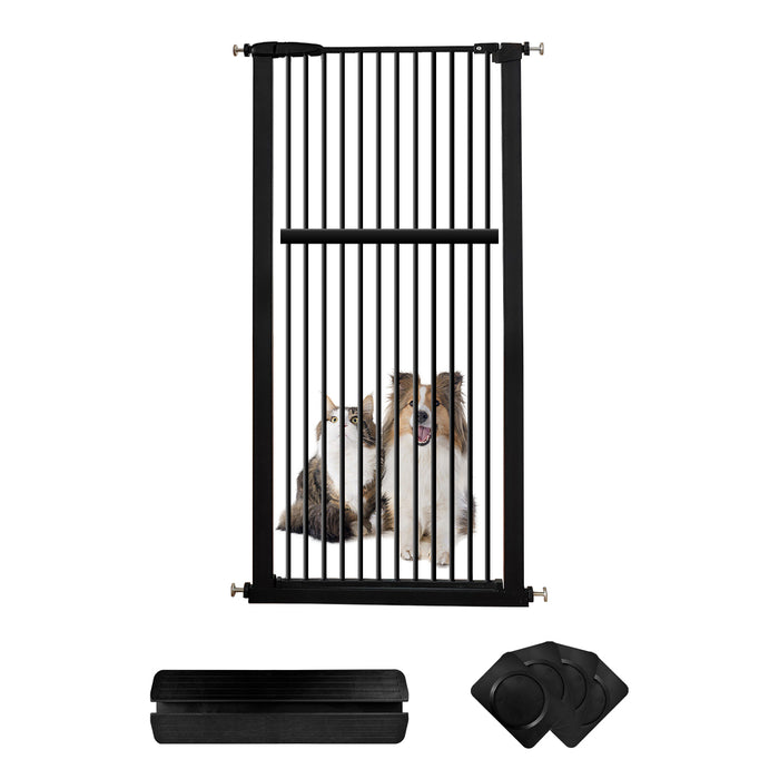 Lumizone Extra Tall Pet Gate 55.12 High Pressure Mounted 30.12 67.90