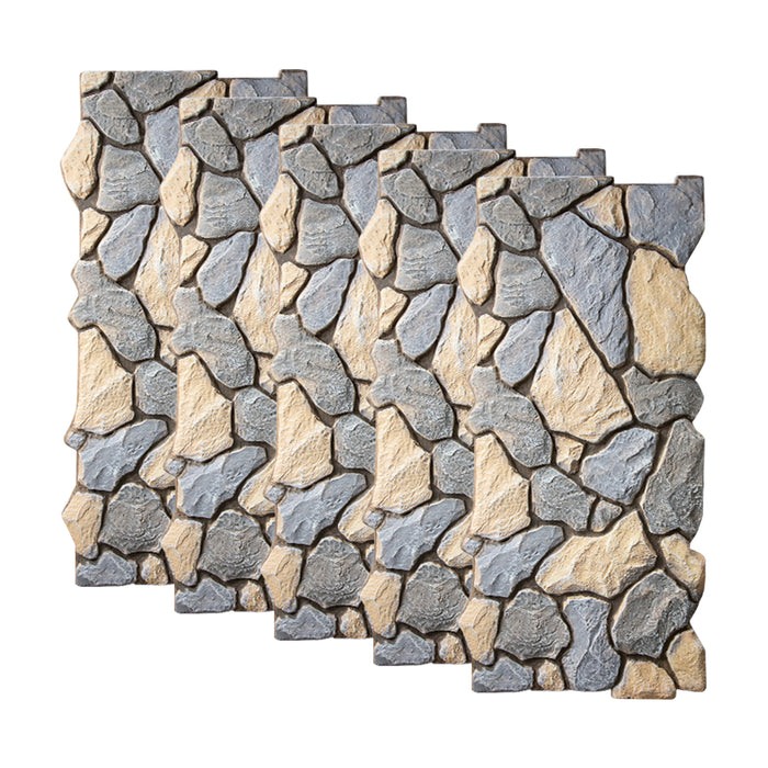 Lumizone High-Density Polyurethane Faux Stone Siding Panels for Interior and Exterior Decor Wall Covering Panels Random Stone Crushed Stone Siding Panel Wall Panel