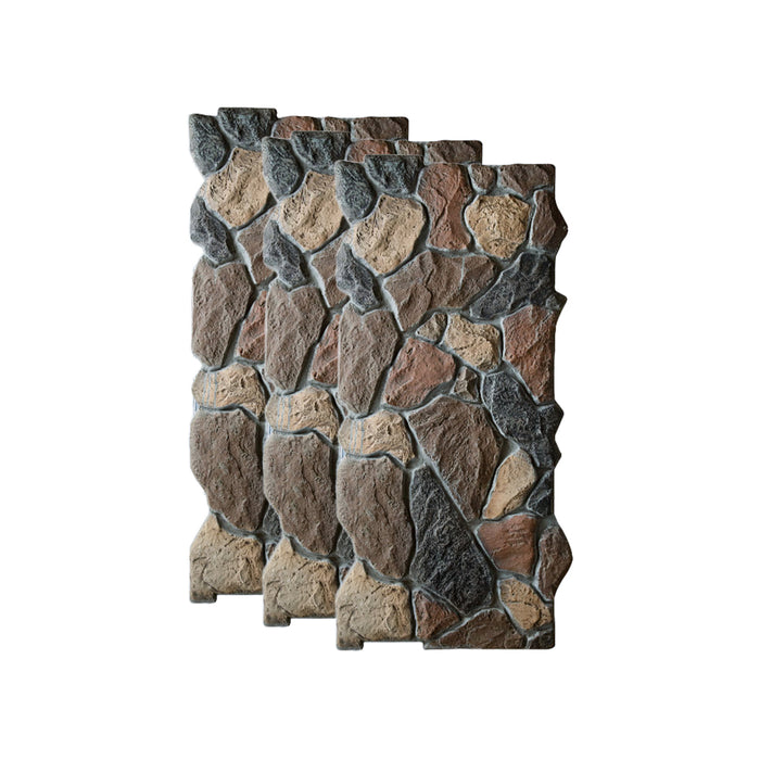 Lumizone High-Density Polyurethane Faux Stone Siding Panels for Interior and Exterior Decor Wall Covering Panels Random Stone Crushed Stone Siding Panel Wall Panel