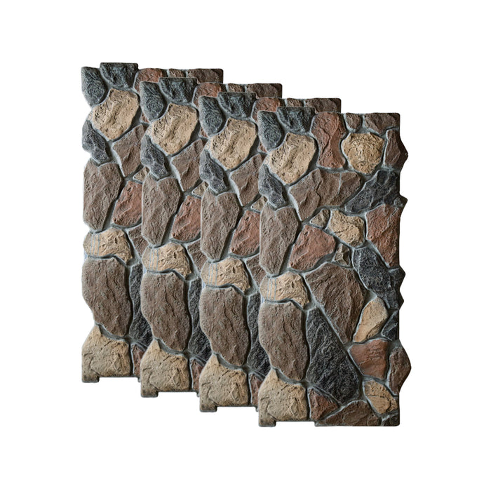 Lumizone High-Density Polyurethane Faux Stone Siding Panels for Interior and Exterior Decor Wall Covering Panels Random Stone Crushed Stone Siding Panel Wall Panel