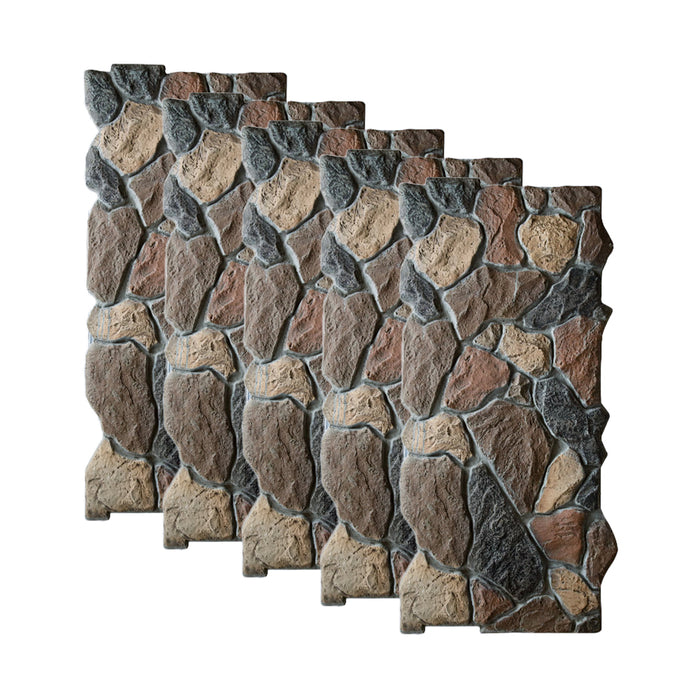 Lumizone High-Density Polyurethane Faux Stone Siding Panels for Interior and Exterior Decor Wall Covering Panels Random Stone Crushed Stone Siding Panel Wall Panel